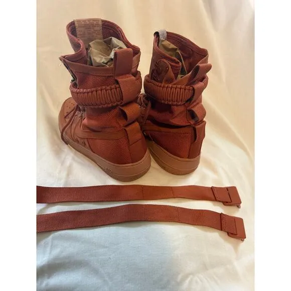 Pre Owned Nike Sf Air Force 1 High Dusty Peach Men 9 W 10.5 Lace Up sneakers