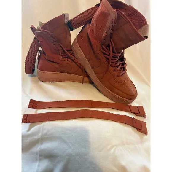 Pre Owned Nike Sf Air Force 1 High Dusty Peach Men 9 W 10.5 Lace Up sneakers