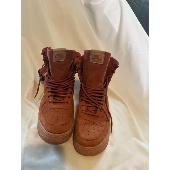 Pre Owned Nike Sf Air Force 1 High Dusty Peach Men 9 W 10.5 Lace Up sneakers