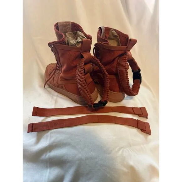 Pre Owned Nike Sf Air Force 1 High Dusty Peach Men 9 W 10.5 Lace Up sneakers