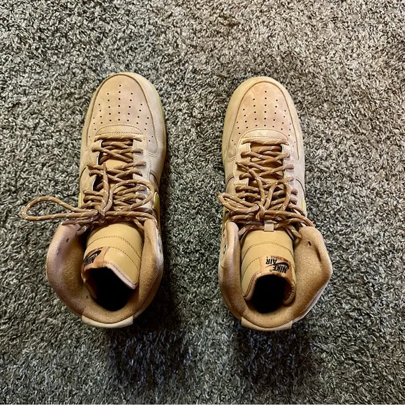 Preloved Nike AF1 High / Flax (Sz 13)