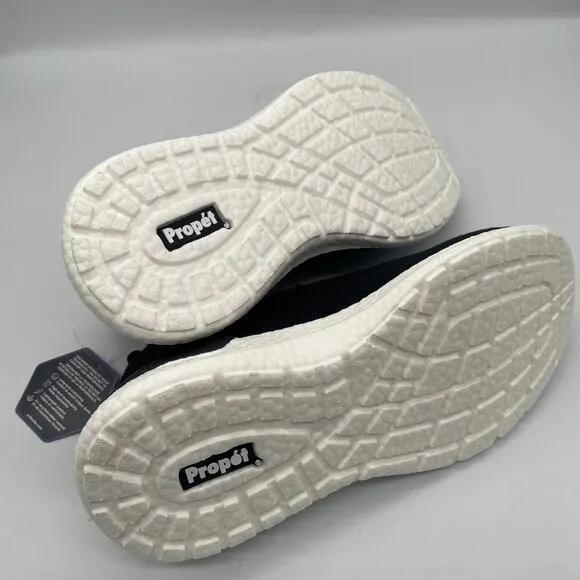 Propet B10 Unite WAB002M Womens 7.5 Sneakers Black White Running Shoes Comfort