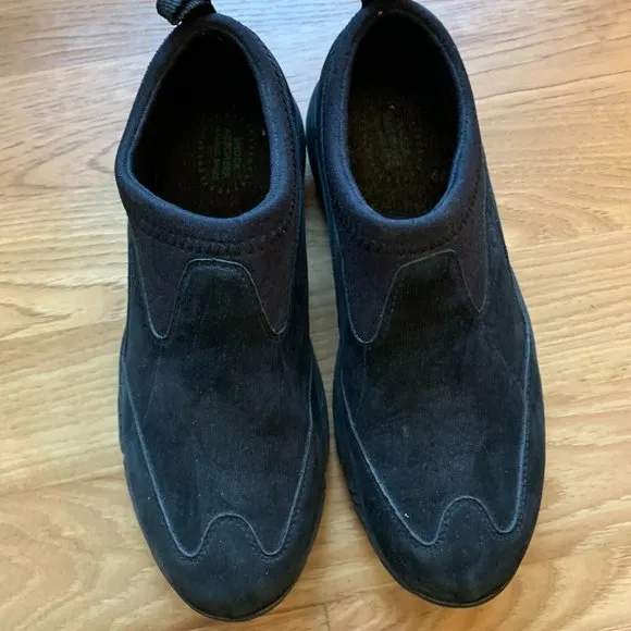 Propet Black NuBuck Walking Shoes - Size EUR 42 or Men's 8 1/2