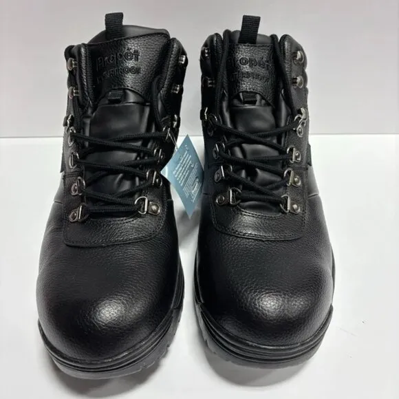 Propet Men’s Cliff Walker Black Waterproof Hiking Boots, Size 13 XX(5E)