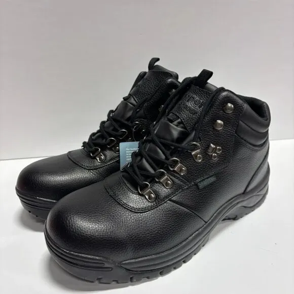 Propet Men’s Cliff Walker Black Waterproof Hiking Boots, Size 13 XX(5E)