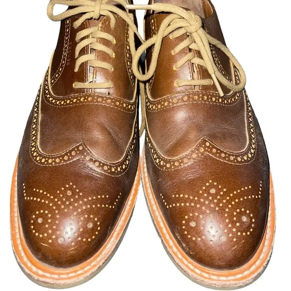 Proxon Men’s Premium Work Wear Shoes Steel Toe  Size 11 Brown Oxford Leather