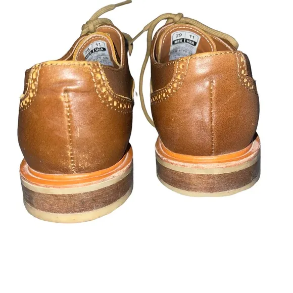 Proxon Men’s Premium Work Wear Shoes Steel Toe  Size 11 Brown Oxford Leather