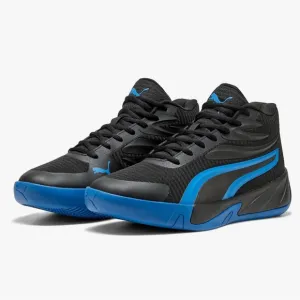 Puma Black and Blue High-Top Sneakers