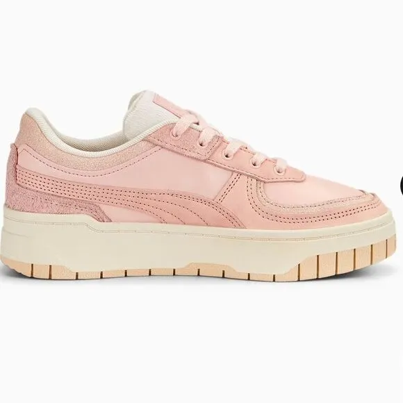 Puma Cali Dream Sneakers Women's Pink Leather Size 6 Chunky Trendy Vintage Y2K
