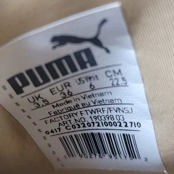 Puma Fenty trainer high tops sneakers size 6