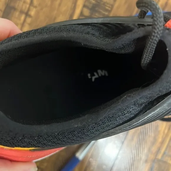 Puma Pacer Future Athletic Shoes Sneakers black orange yellow blue size 8