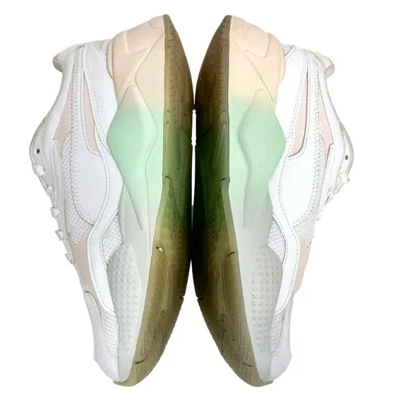 Puma RS X3 Gradient White Pink &amp; Mint Green Ombré Sneakers Women’s Size 9