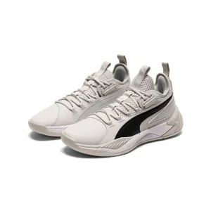 PUMA Uproar Core White Glacier Grey Men’ Basketball Gym High Top Sneakers 10.5