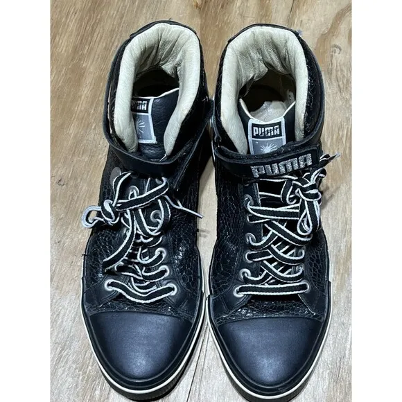 Puma X Mihara Yasuhiro Sample Sneakers Men 9 Black Lace Leather Strap High