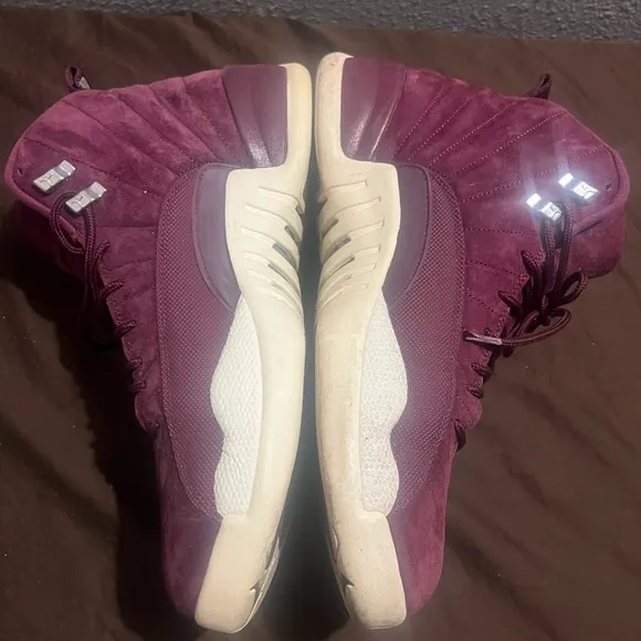 Purple High-Top Sneakers with Textured Design Retro 12 Men size 13 preowned