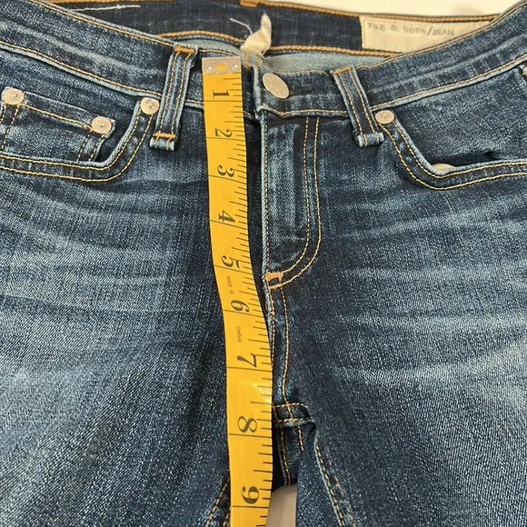 RAG &amp; BONE Denim Jeans Light Wash Skinny Wonderland Color Style W1502K520 Sz 25