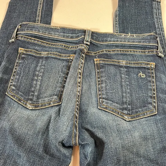 RAG &amp; BONE Denim Jeans Light Wash Skinny Wonderland Color Style W1502K520 Sz 25