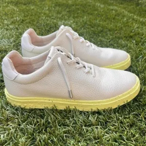 Rag &amp; Bone RB1 Revival Low Top Recycled Sneaker Real Leather Shoes Yellow sze 38