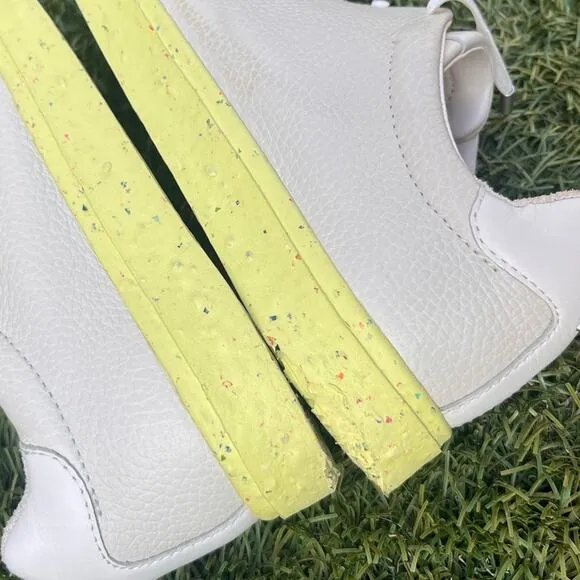 Rag &amp; Bone RB1 Revival Low Top Recycled Sneaker Real Leather Shoes Yellow sze 38