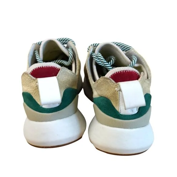 Rag &amp; Bone Womens Manston Runner Chunky Sole Sneakers Beige/Multi Color Suede &amp;