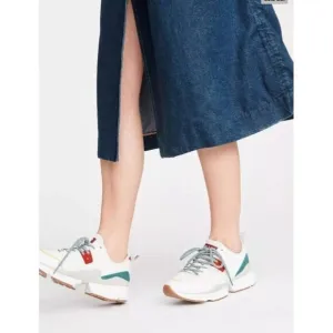 Rag &amp; Bone Womens Manston Runner Chunky Sole Sneakers Beige/Multi Color Suede &amp;