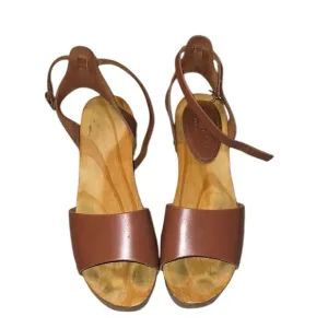 Rag &amp; Co Brown Leather Women's Sandals Size 8