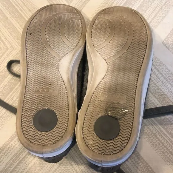 Rag &amp; Bone Gray Felt High Top Sneakers - Size 38
