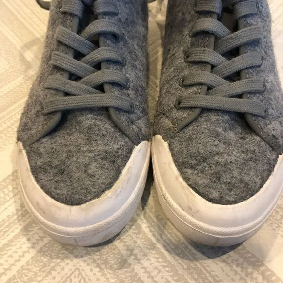 Rag &amp; Bone Gray Felt High Top Sneakers - Size 38