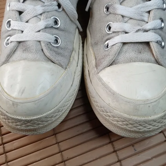 Rare Converse All Star Chuck Taylor White Wool High Top Sneakers Men's S…
