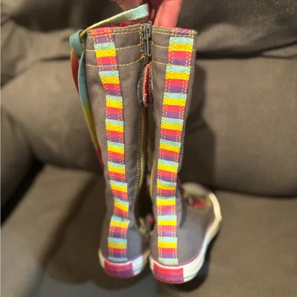 RARE Converse High-Tops with Multicolor Laces