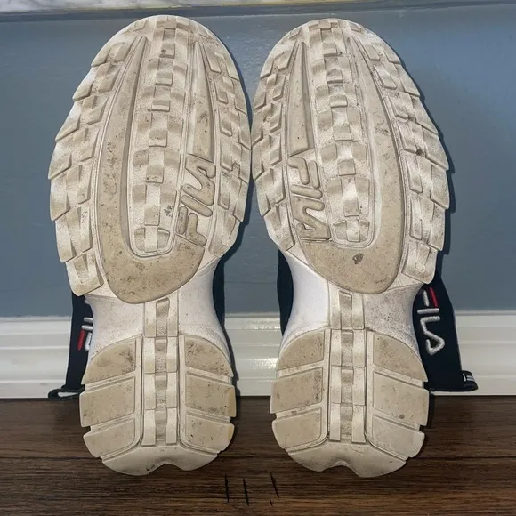 Rare fila slip on sneakers chunky sneakers ankle sock sneakers