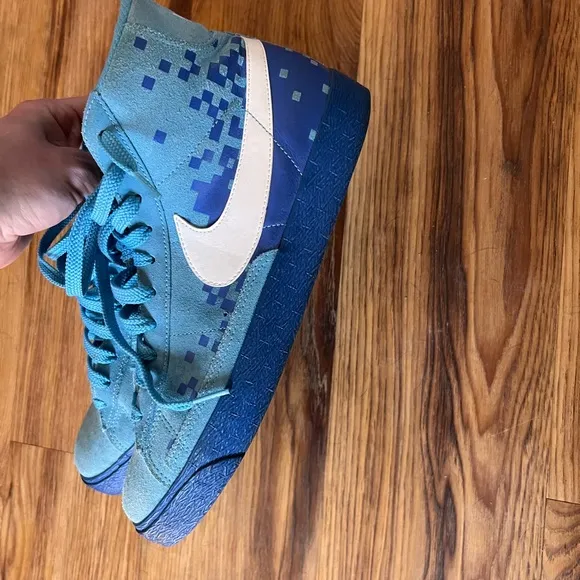 Rare Nike Blazer High Blazer High Blue 316664 413 27Cm Blu Enf56
