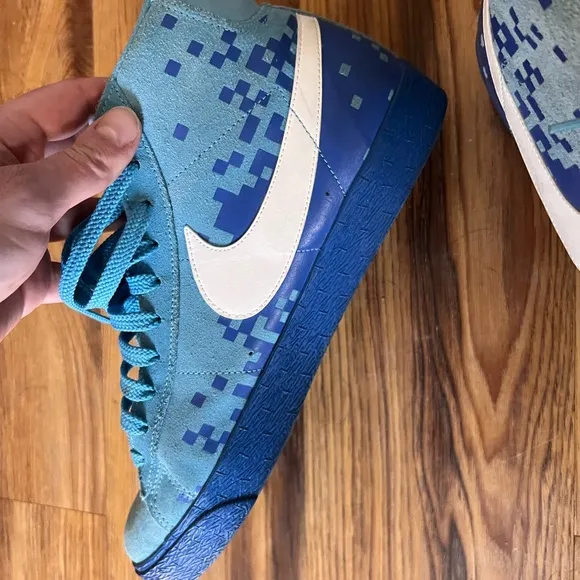 Rare Nike Blazer High Blazer High Blue 316664 413 27Cm Blu Enf56
