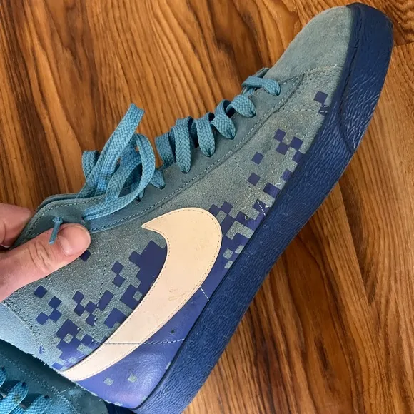 Rare Nike Blazer High Blazer High Blue 316664 413 27Cm Blu Enf56