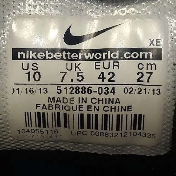 Rare NIKE N7 BRS 1000 Womens Shoes SIZE 10 Multicolor Running Walking 2011