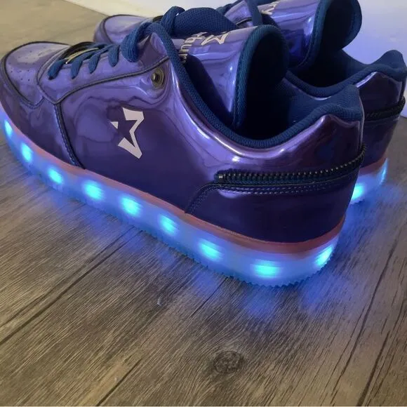 Rare Starbury Stephon Marbury LED Luminous Blue Size 9 Shoes