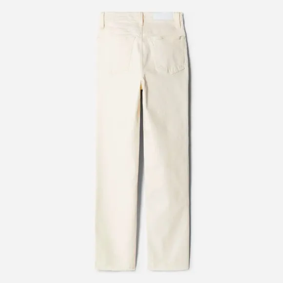 RE / DONE COMFORT STRETCH HIGH RISE STOVE PIPE, 26 Women’s, Vintage White, NWT