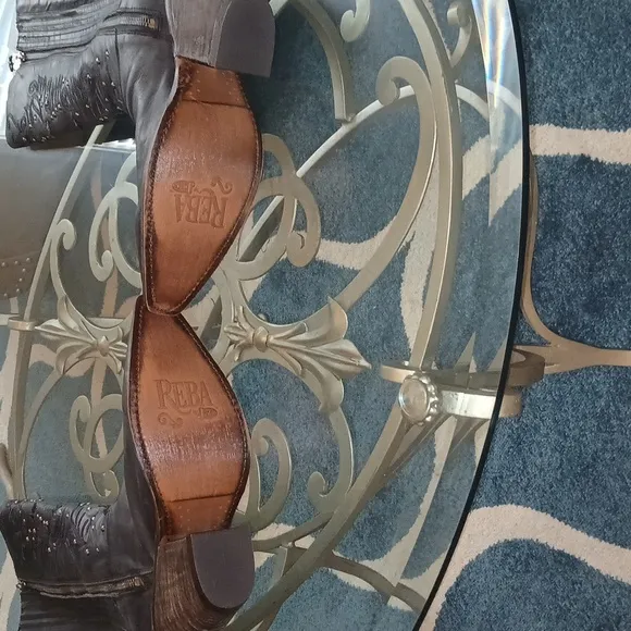 Reba genuine leather cowboy boots
