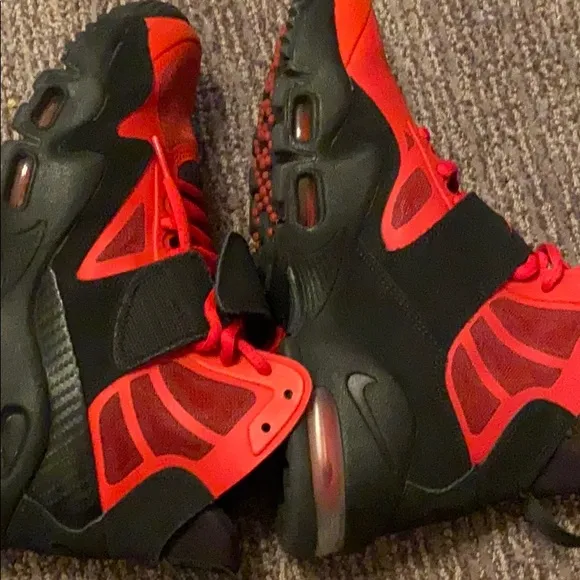 Red and Black Nike Sneakers