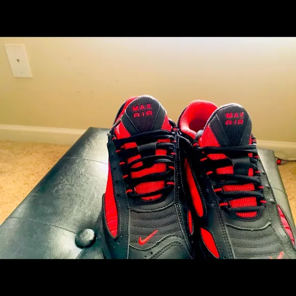 Red Black, AirMax, Sneakers, Low Cut, Nike, Shoes