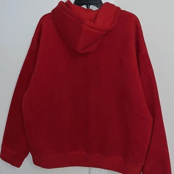Red Polo by Ralph Lauren soft full zipper Fleece Hooded Hoodie sweatshirt shoes