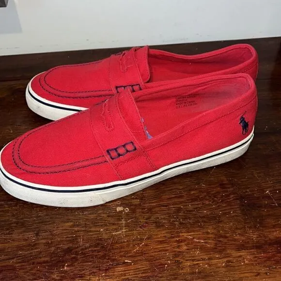 Red Polo by Ralph Lauren soft full zipper Fleece Hooded Hoodie sweatshirt shoes