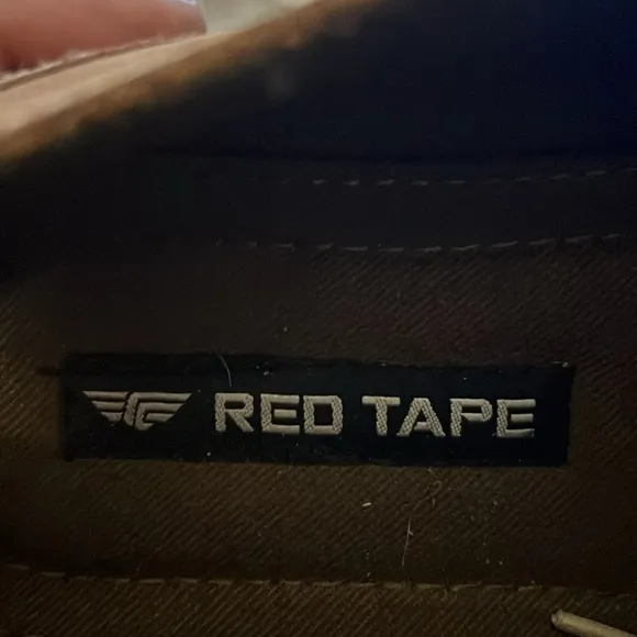 RED TAPE - Leather lace comfort shoes Men size 11