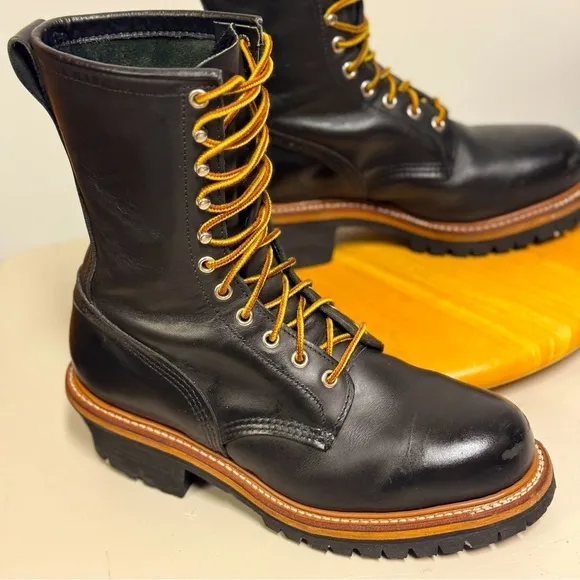 Red Wing 2218 LoggerMax leather Boots Men's Size 8 E2 (Wide)