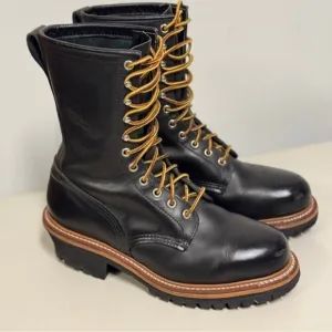 Red Wing 2218 LoggerMax leather Boots Men's Size 8 E2 (Wide)