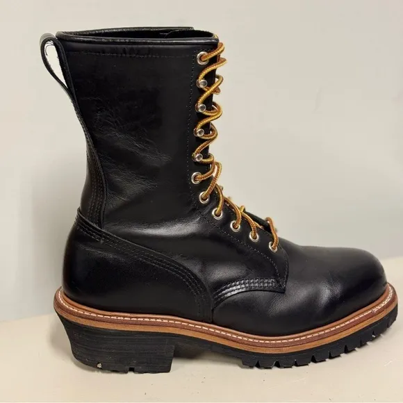 Red Wing 2218 LoggerMax leather Boots Men's Size 8 E2 (Wide)