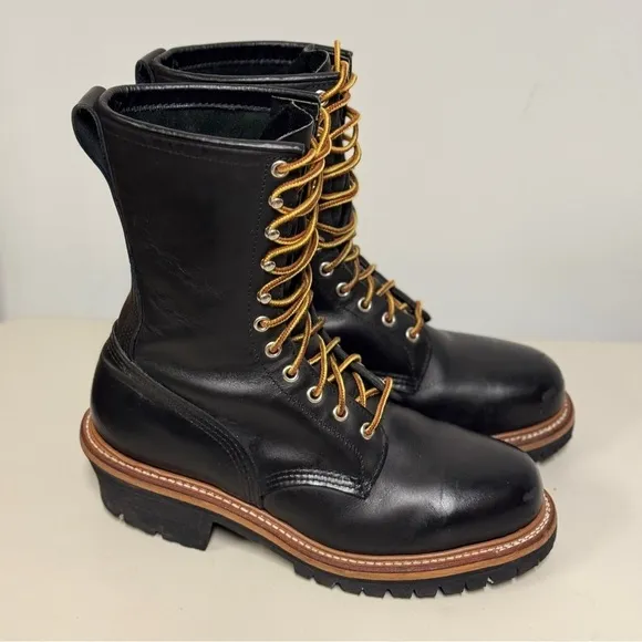 Red Wing 2218 LoggerMax leather Boots Men's Size 8 E2 (Wide)
