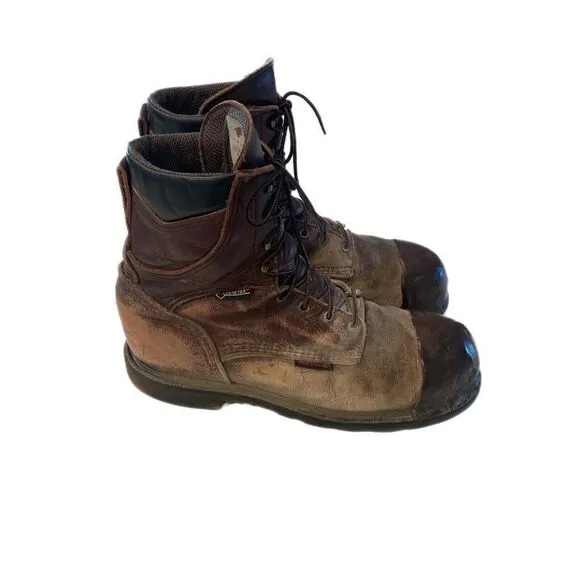 RED WING 2414 Steel Toe SUPERSOLE Leather Work Boots 12 D made in USA Goretex