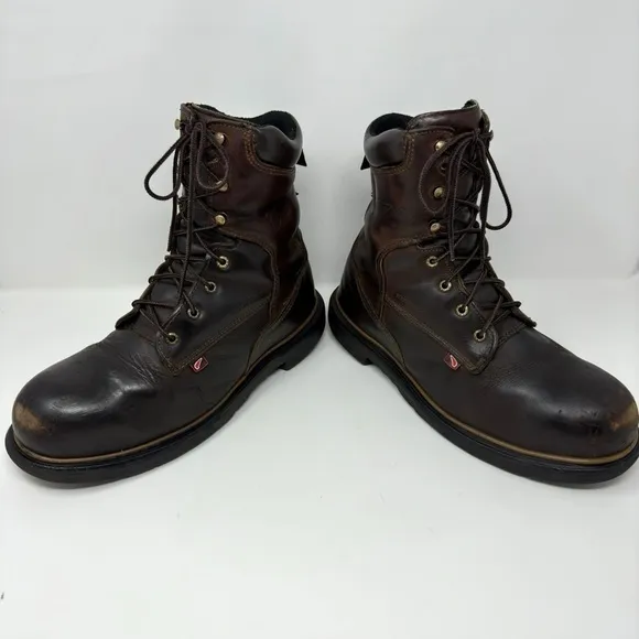 Red Wing 4200 8&quot; Dynaforce Steel Toe Lace Up Work Boots 9.5 WIDE