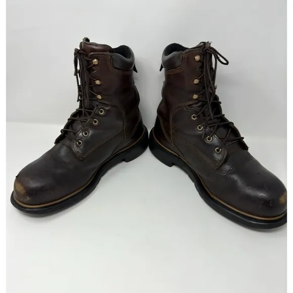 Red Wing 4200 8&quot; Dynaforce Steel Toe Lace Up Work Boots 9.5 WIDE
